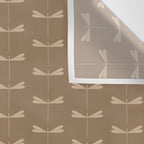 Dragonfly Pattern XI Earthy Beige Wall Tapestry Gallery Image 3
