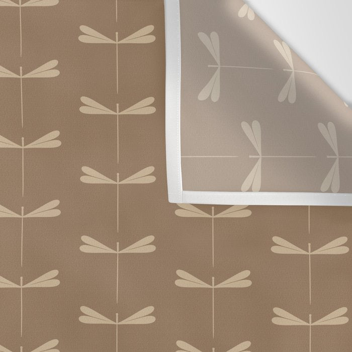Dragonfly Pattern XI Earthy Beige Wall Tapestry Gallery Image 3