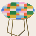 Colorful geometric patchwork mosaic pattern Side Table Gallery Image 2