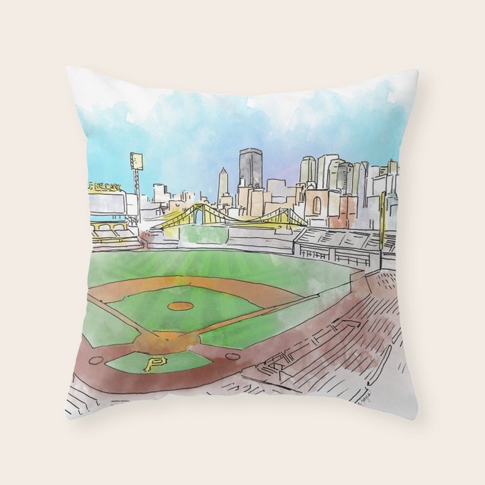 PNC Park Throw Pillow Gallery Image 6