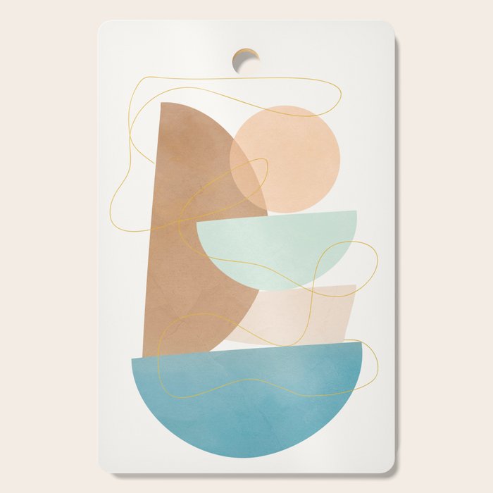Soft Abstract Shapes 18 Cutting Board Gallery Image 1
