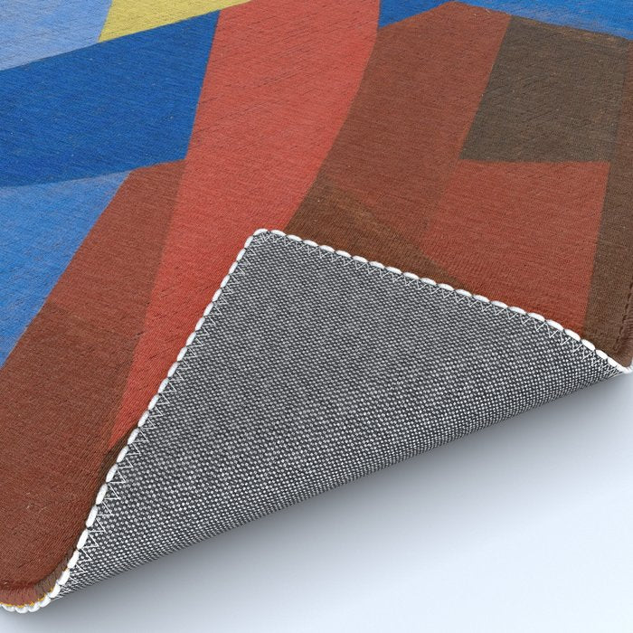 Otto Freundlich Komposition (Ca. 1932) Kunstmuseum Basel Colorful Geometric Art Rug Gallery Image 4