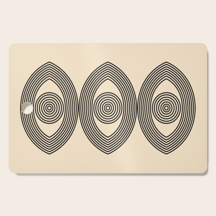 Abstraction_EYE_LINE_POP_ART_Minimalism_001X Cutting Board Gallery Image 1