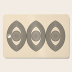Abstraction_EYE_LINE_POP_ART_Minimalism_001X Cutting Board Gallery Image 1