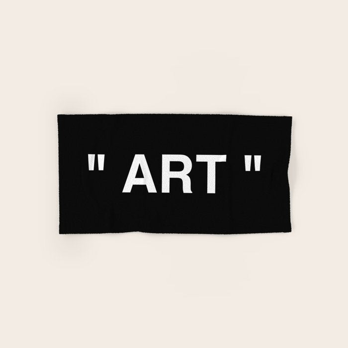 " Art " (Negative) Bath Towel Gallery Image 1