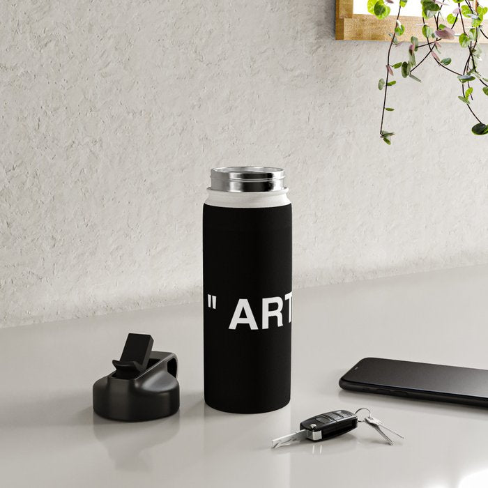 " Art " (Negative) Water Bottle Gallery Image 4