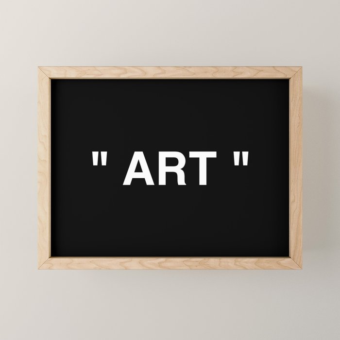" Art " (Negative) Mini Art Print Gallery Image 1