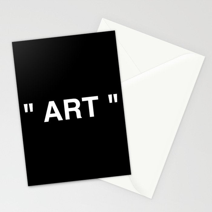 " Art " (Negative) Stationery Card Gallery Image 2