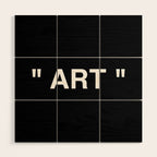 " Art " (Negative) Wood Wall Art Gallery Image 1