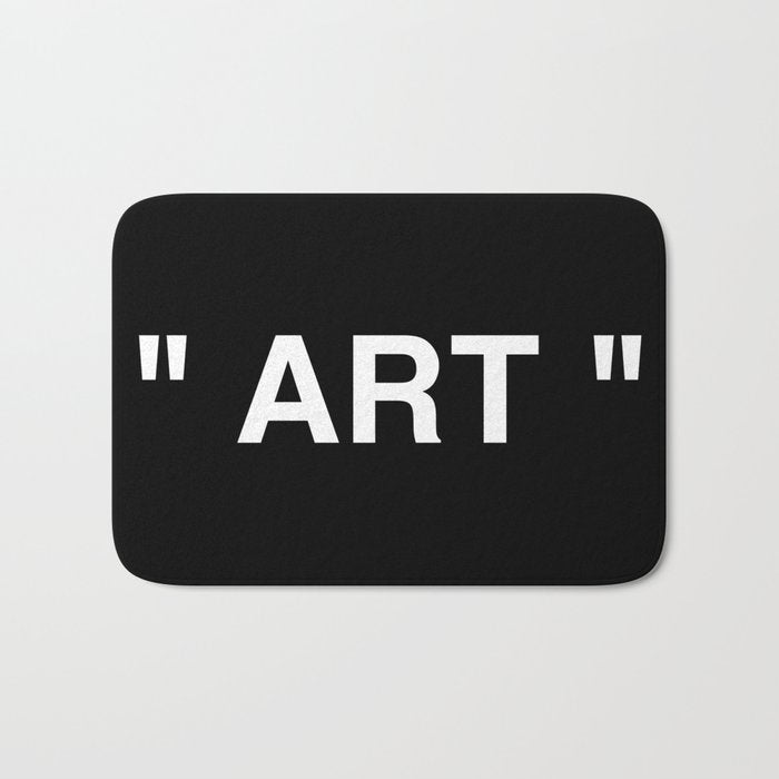 " Art " (Negative) Bath Mat Gallery Image 1