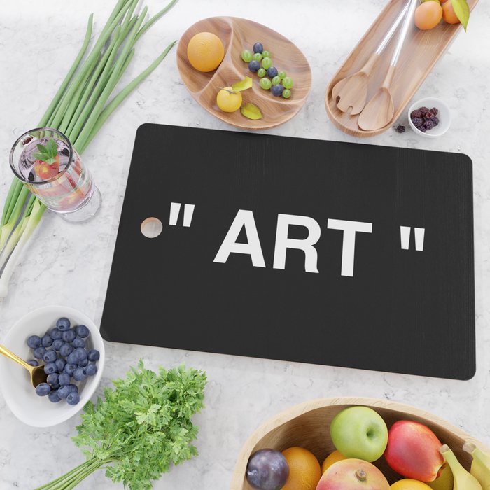 " Art " (Negative) Cutting Board Gallery Image 2