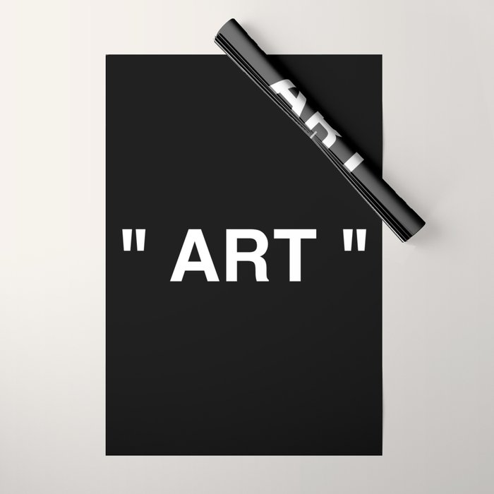 " Art " (Negative) Wrapping Paper Gallery Image 1
