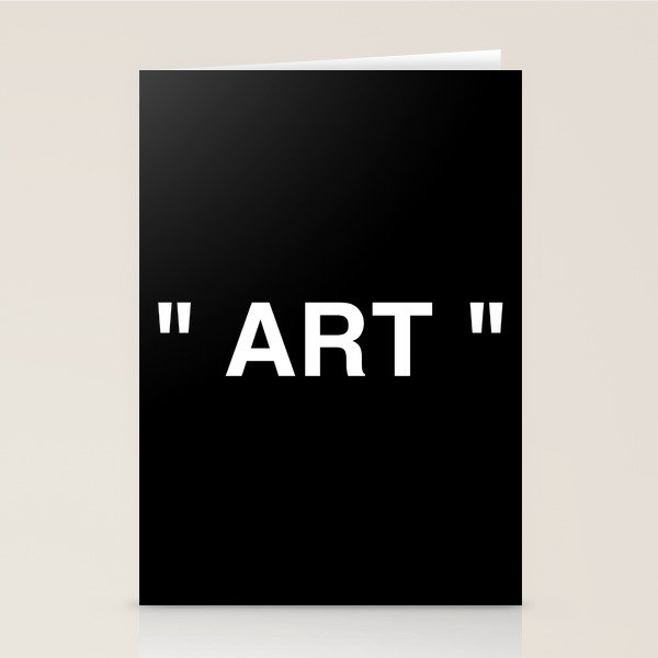 " Art " (Negative) Stationery Card Gallery Image 1