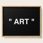 " Art " (Negative) Serving Tray Gallery Image 1