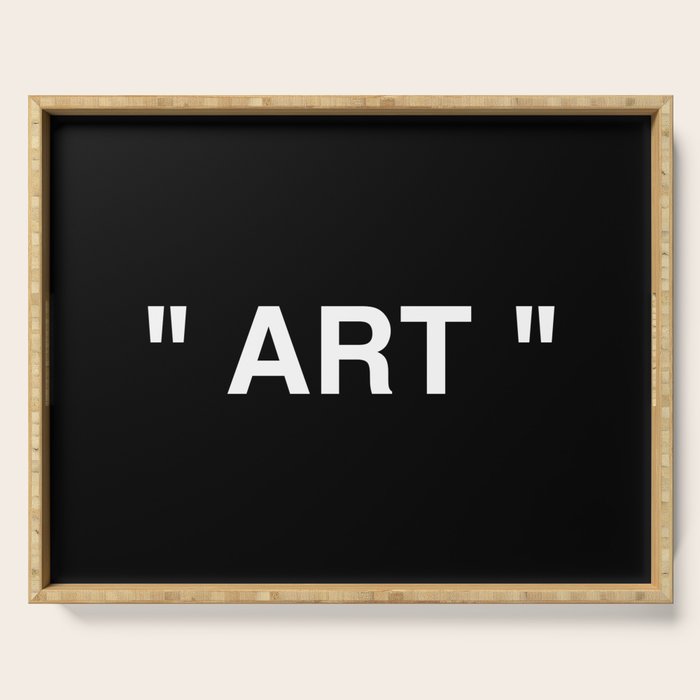 " Art " (Negative) Serving Tray Gallery Image 1