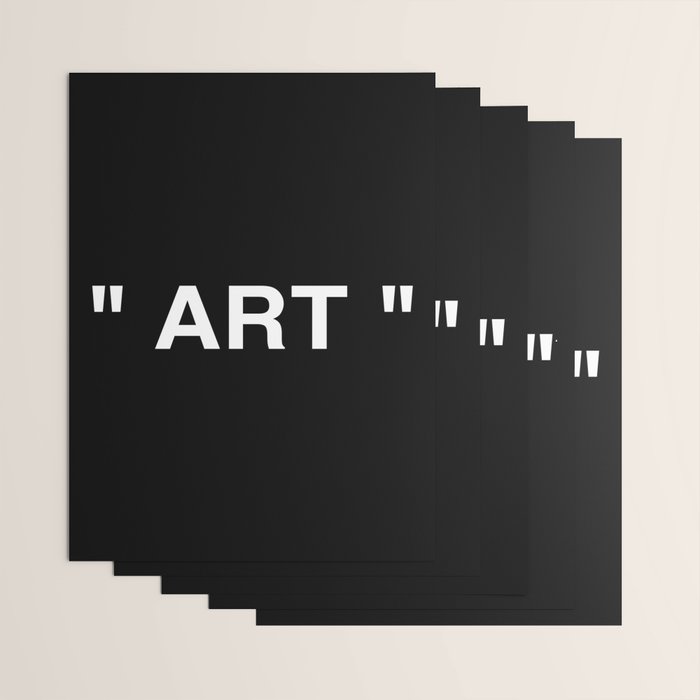 " Art " (Negative) Wrapping Paper Gallery Image 3