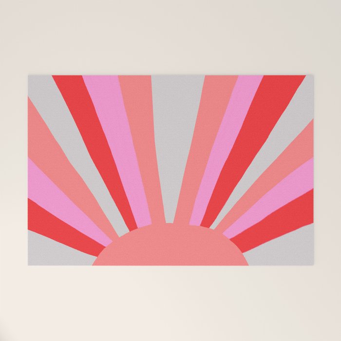 sunshine state, coral Welcome Mat Gallery Image 1