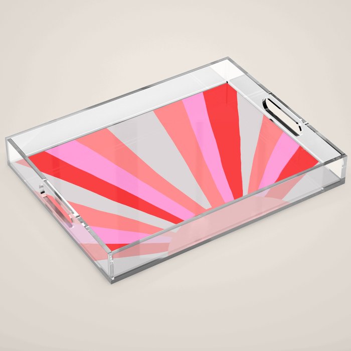 sunshine state, coral Acrylic Tray Gallery Image 1