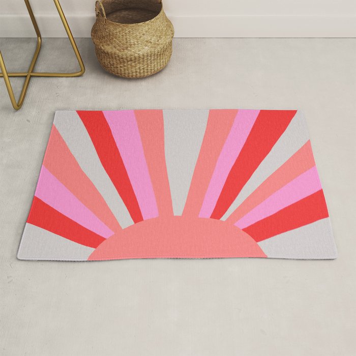 sunshine state, coral Rug Gallery Image 1