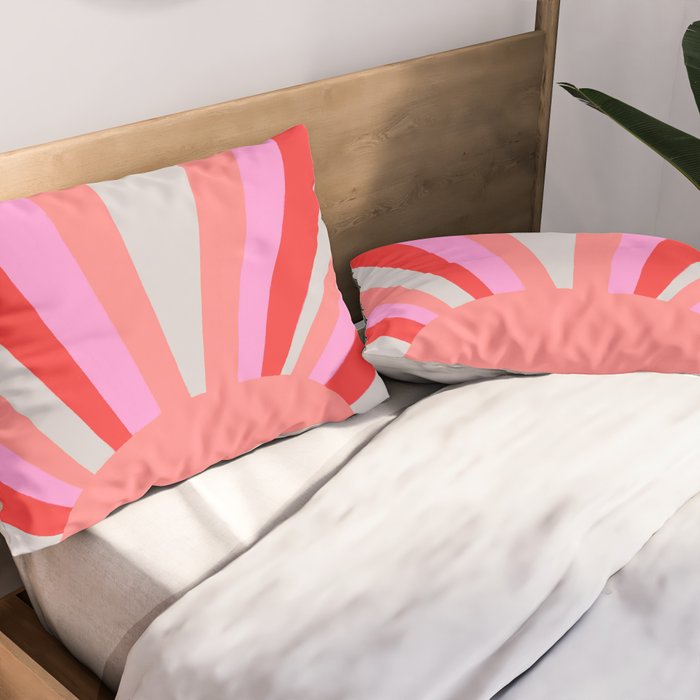 sunshine state, coral Pillow Sham Gallery Image 2