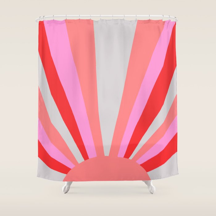 sunshine state, coral Shower Curtain Gallery Image 1