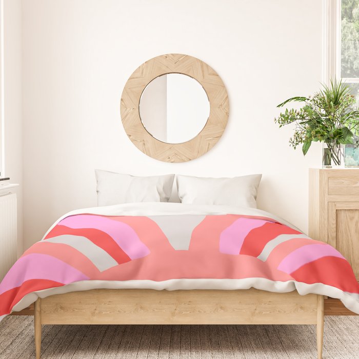 sunshine state, coral Duvet Cover Gallery Image 3