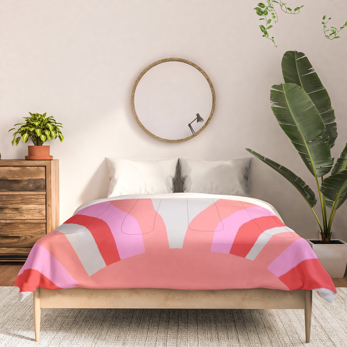 sunshine state, coral Comforter Gallery Image 3