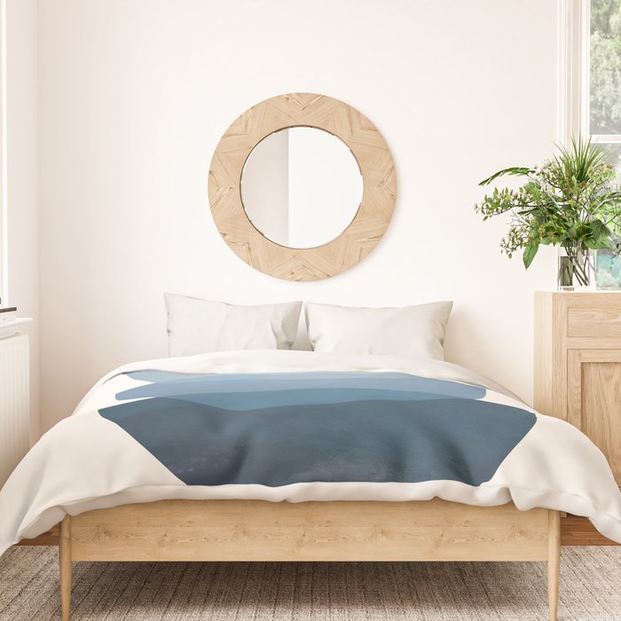 Blue Stack 01 Duvet Cover Gallery Image 3