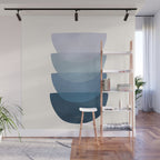 Blue Stack 01 Wall Mural Gallery Image 1
