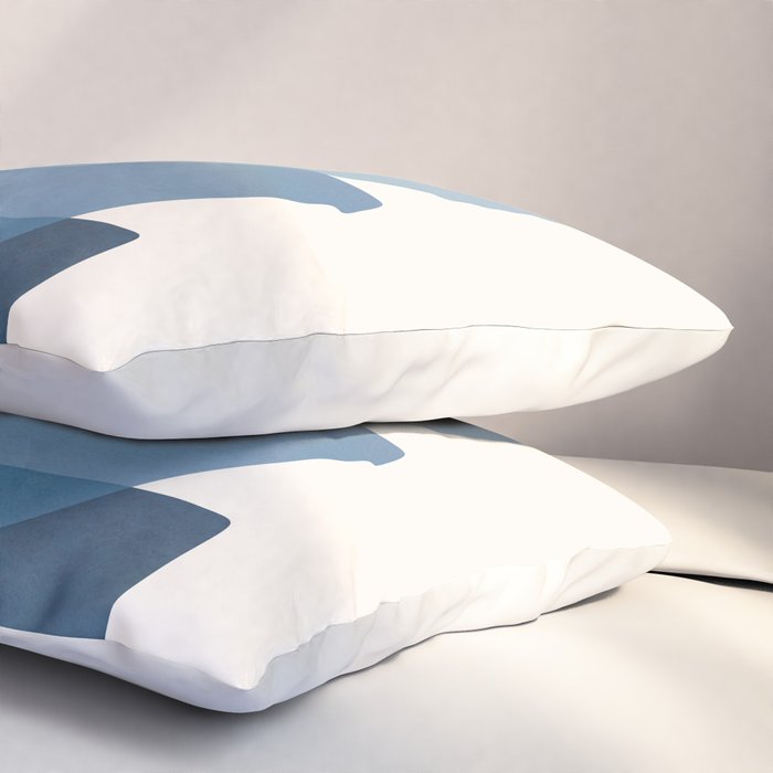 Blue Stack 01 Pillow Sham Gallery Image 3