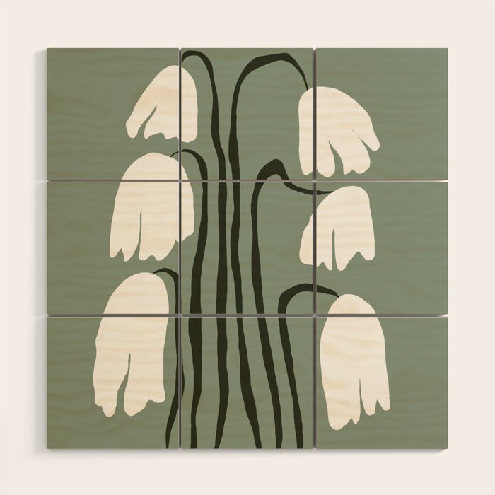 Dropping Tulip Wood Wall Art Gallery Image 1