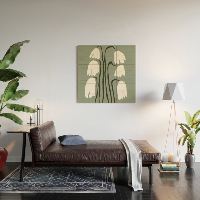 Dropping Tulip Wood Wall Art Gallery Image 2