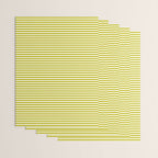 Ultra Fine Stripe Narrow Pinstripe Pattern in Chartreuse and White Wrapping Paper Gallery Image 3