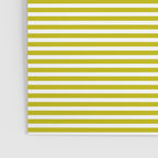 Ultra Fine Stripe Narrow Pinstripe Pattern in Chartreuse and White Poster Gallery Image 3