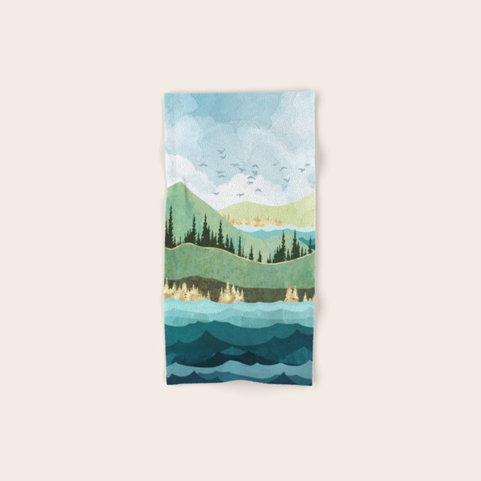 Autumn Shore Bath Towel Gallery Image 1
