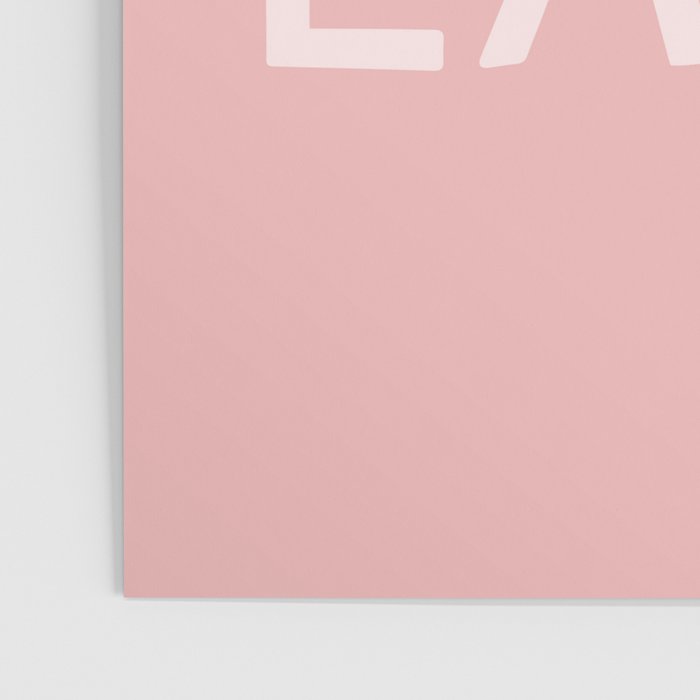 C'est La Vie French Pink Hand Lettering Poster Gallery Image 3