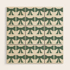 Vintage Bows IV Green Wood Wall Art Gallery Image 1