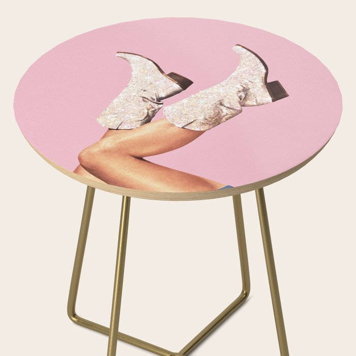 These Boots - Glitter Pink Landscape Side Table Gallery Image 2