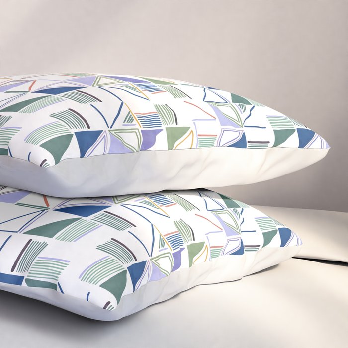 Abstract forms of lines 77G Pillow Sham Gallery Image 3