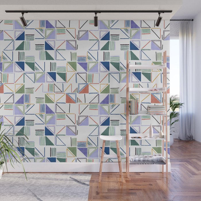 Abstract forms of lines 77G Wall Mural Gallery Image 1