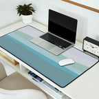 Calming Ocean Waves in Soft Dusty Pastels Desk Mat Gallery Image 2