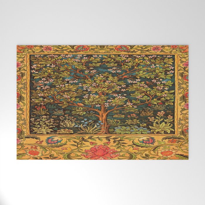 William Morris Tree Of Life,No, 02. Welcome Mat Gallery Image 1