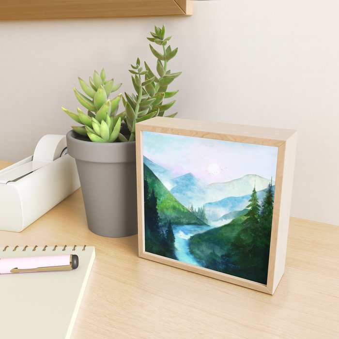 Mountain River Mini Art Print Gallery Image 2