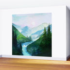 Mountain River Wall Mural Gallery Image 2