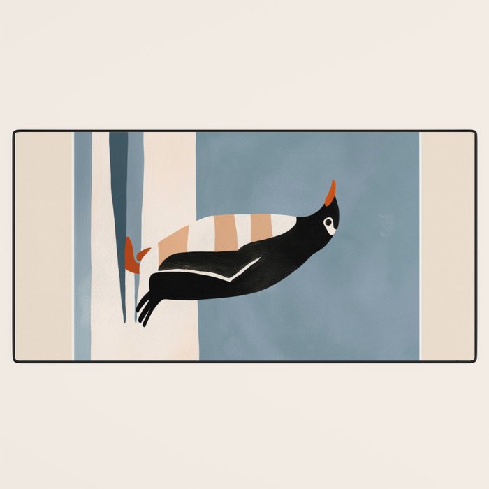 Penguin on Ice Desk Mat Gallery Image 3