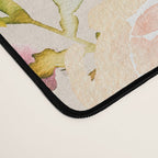 Hand painted ivory pink brown watercolor country floral Desk Mat Gallery Image 4