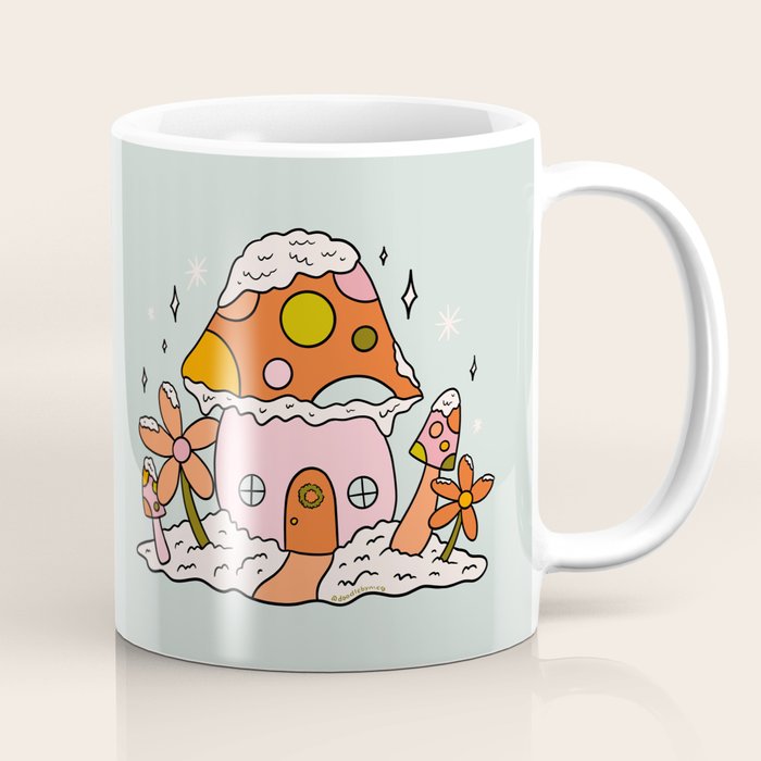 Mushroom Cottage Coffee Mug Gallery Image 1