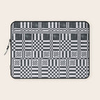 Structured Lines Grid Laptop Sleeve Gallery Image 1