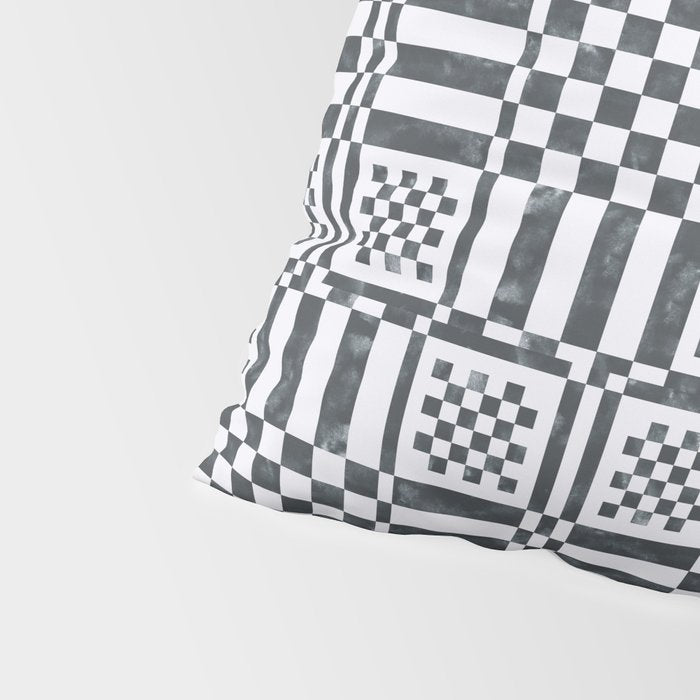 Structured Lines Grid Pillow Sham Gallery Image 4