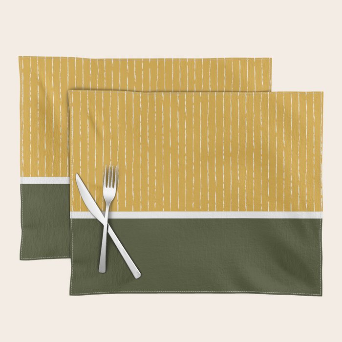 Mustard & Olive Placemat Gallery Image 1